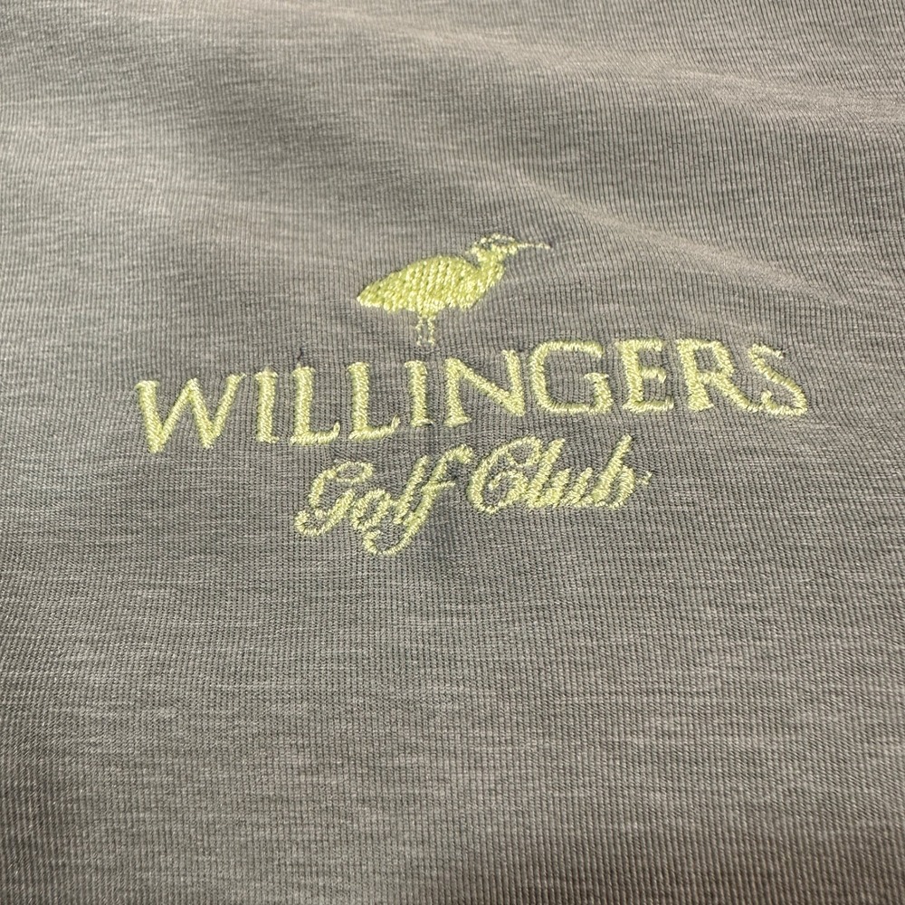 FootJoy Mens XL ProDry Golf Polo Shirt Sage Green Willingers Golf Club Logo - Picture 7 of 10